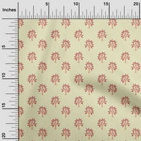 Jednobojna pamučna svilena tkanina s cvjetnim printom s letećim labudom širokim jardom