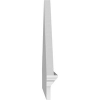 Ekena Millwork 76 W 25-7 8 H 2-3 4 P Vrhunac kapica Smoot Arhitektonskog stupnja PVC kombinacija Pediment