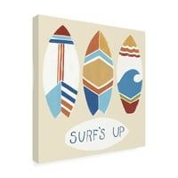 Lipanj Erica Vess 'Surfs Up I' Outdoor Canvas