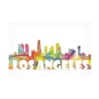 Marlene Watson 'Los Angeles Skyline mclr 2' Canvas Art