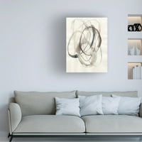 Jennifer Goldberger 'Spiral Hoops II' platno umjetnost