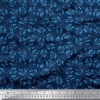 Pamučna tkanina od batista u širini dvorišta s umjetničkim tiskom u obliku listova