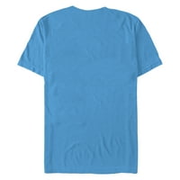 Muška majica s uzorkom u tirkizno plavoj boji-dizajn iz albuma