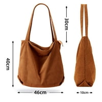 Baršunasta torba, torbe za žene, torbe za ramena, ženske mekane torbe za višekratnu upotrebu za djevojčice, velika
