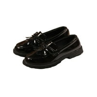 Dječja Uniforma, Ležerne cipele s niskim gornjim dijelom, udobne kožne cipele s okruglim prstima, neklizajuće