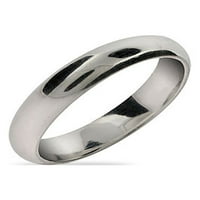 Womens Classic Sterling Silver Wedding Band, Veličina prstena 11