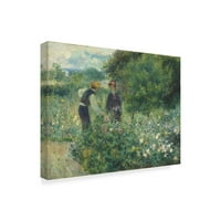 Odabir cvijeća platna umjetnost Pierrea Augustea Renoira