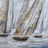 Ophelia - Jarovi vjetrovi - ručno oslikana uokvirena obalno platno