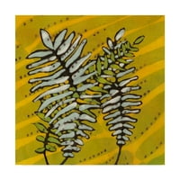 Zaštitni znak likovna umjetnost 'Gold Batik Botanical II' platno umjetnost Andrea Davis