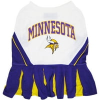 Kućni ljubimci prva NFL Minnesota Vikings navijačka odjeća, veličine haljine za kućne ljubimce. Odjeća za lice