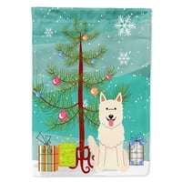 _4170 _ veselo božićno drvce Bijela zastava njemačkog ovčara veličina vrta mala, višebojna