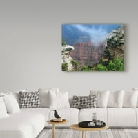 Zaštitni znak likovna umjetnost 'Grand Canyon Clouds' platno umjetnost J. D. McFarlana