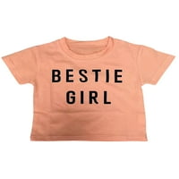 Topovi za djevojčice, majica s printom slova, majice kratkih rukava, modne majice za malu djecu, svečani pulover