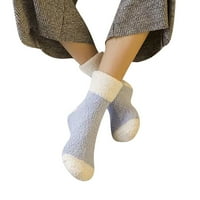 Kompresijske čarape za žene Coral Fleece Plus Fleece kako biste održali tople čarape za cijev kuće