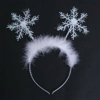 Božićna kosa i snježne pahuljice bend za dekoraciju