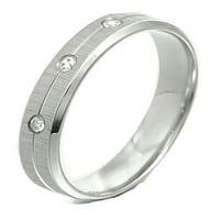 Blizanci mladoženja ili mladenka CZ Diamonds obećavaju vjenčanje titanij širina prstena Us veličine 7. Poklon
