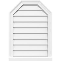 30 W 20 H osmerokutna gornja površinska nosač PVC Gable otvor: Nefunkcionalan, W 2 W 2 P Okvir za prag Brickmould