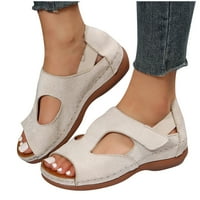 DPitySerensio ženske sandale sa sandalama za luku dame plaže ortopedske sandale ljetne neklip uzročne sandale