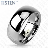 Tisten Volfram Poliran titanijski običan tradicionalni prsten za vjenčanje širom prstena
