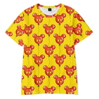 Mickey Mouse & Prijatelji tiskani majica s kratkim rukavima za djevojčice Boys, crtani film Mickey Mouse Casual