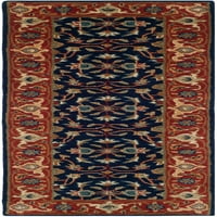 Ručno rađeni tepih u tamnoplavoj boji s hrđom od 9257 USD