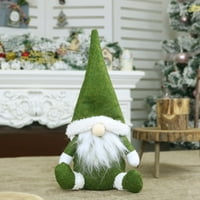 Dat ću vam božićnu lutku gnome bez lica, ručno izrađenu lutku Djeda Mraza bez lica, božićnu lutku gnome starca