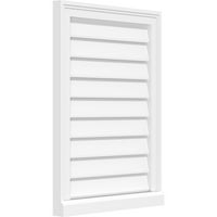 28 W 12 H pravokutnik Površinski nosač PVC Gable Vent: Funkcionalan, W 2 W 2 P Brickmould Frame Frame