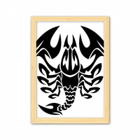 Zviježđe Škorpion Horoskopski znak Ukrasna drvena slika za uređenje doma A4 okvir za fotografije