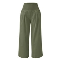 Donje rublje/ lanene hlače Plus Size za žene ljetne pamučne hlače ženske mekane Ležerne obične teretne hlače s