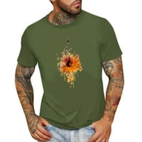 Luiyenes muški ljetni modni ležerni okrugli vrat Mali majica majica s kratkim rukavima