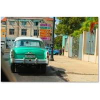 Zaštitni znak likovna umjetnost 'Američki automobil u Havani' platno umjetnost Masters likovne umjetnosti