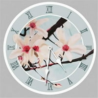 P. okrugli sat s ružičastim magnolijama