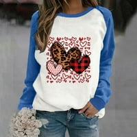 Topovi Plus veličine za žene bluze za žene Ženska Moda labavi pulover s okruglim vratom s printom za Valentinovo