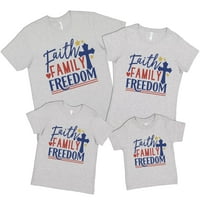 majice od 4. srpnja prikladne za obitelj - Siva Majica od 4. srpnja za muškarce