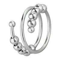 Modni prsten _ novi modni prsten s točkicama s perlicama otvoreni prsten za par dekompresijski prsten izvrsni