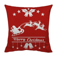 Rasprodaja Nova božićna jastučnica od pamuka i lana navlaka za jastuke na kauču dekor kuće Božićna jastučnica