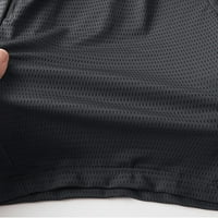 Ljetne kratke hlače Plus veličine za muškarce, muške jednobojne Prozračne mrežaste brzosušeće rastezljive sportske