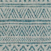 Umjetnički tkalci Eagean Oriental Area tepih, Aqua, 8'10 12