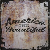 Zidni znak Amerika Prekrasan Bog blagoslovio Sjedinjene Države Sloboda ukrasna umjetnička zidna dekor Smiješan