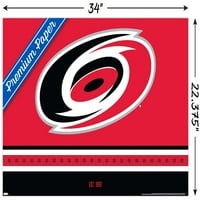 Carolina Hurricanes - zidni poster s logotipom, 22.375 34