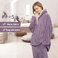 Pidžama za žene Flanel zimski kardigan jesenska Ženska odjeća za spavanje