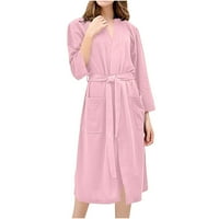 Ogrtač Donje Rublje ogrtač za kupanje ženske i muške flanelske pidžame s kapuljačom ogrtač duga pidžama kućna