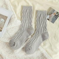 _ / Ženske jesensko-zimske teksturirane čarape-tople čarape, obične kućne čarape