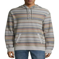 Muški puloveri u prugastim majicama i majicama, francuski frotir s kapuljačom, do veličine 5 inča