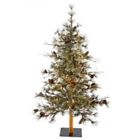 Umjetno božićno drvce od 9 ' 29 inča, Topla bijela LED svjetla s tvrdom podlogom