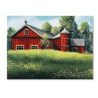Zaštitni znak likovna umjetnost 'Red Barn Summer Sm' Canvas Art by Debbi Wetzel