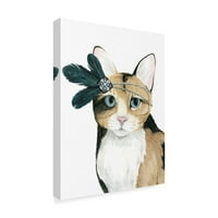 Zaštitni znak likovna umjetnost 'Downton Cat II' platno umjetnost od strane Grace Popp