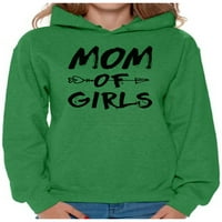 Neugodni stilovi ženska mama djevojaka majke grafički hoodie vrh crna strelica nova mama majčin dan