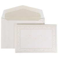 Papir zahvalni setovi kartica, biserni ljiljani s omotnicom s kristalnim oblogom, karticama i omotnicama