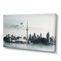 Designart Toronto Skyline III platno zidna umjetnost